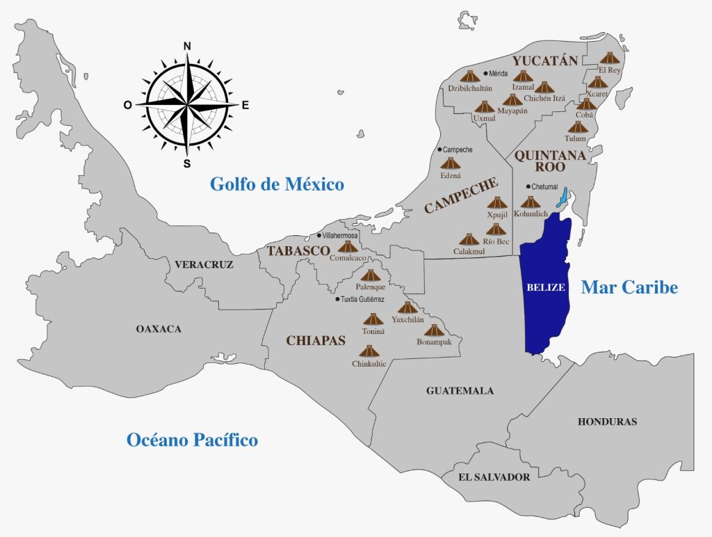 Mapa Belize