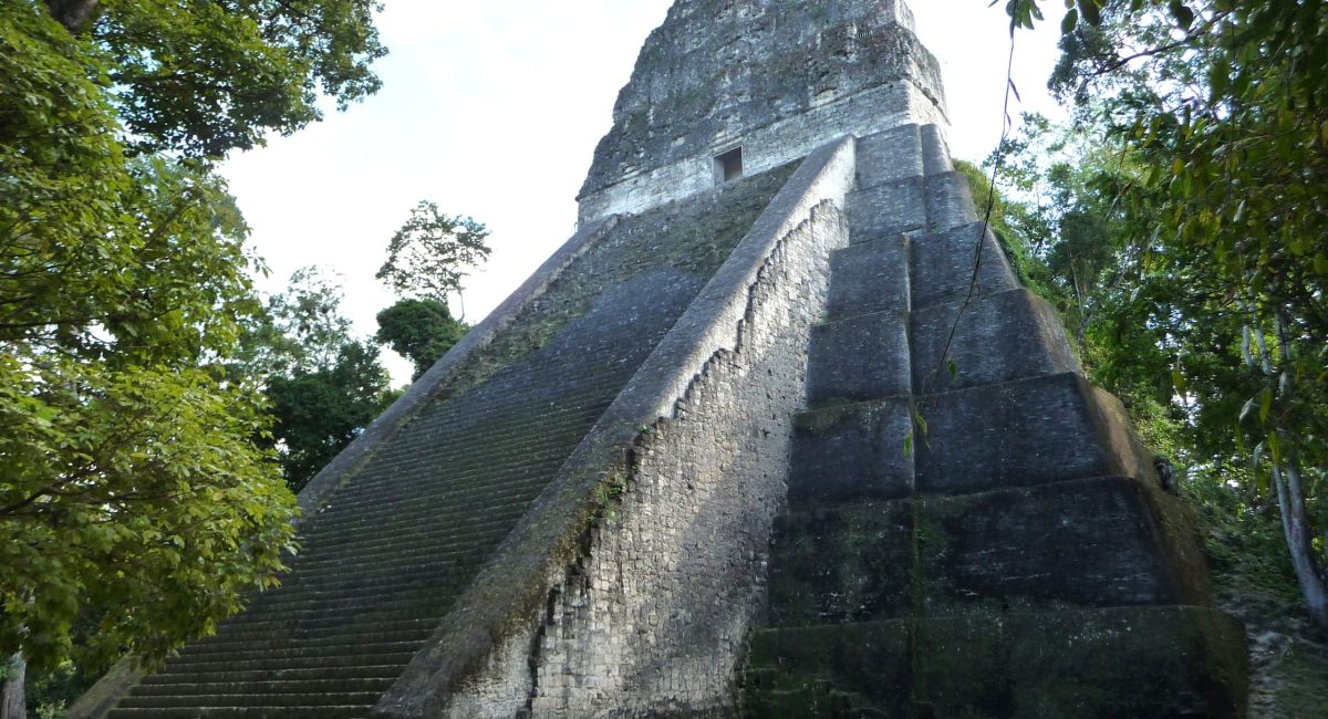 Vista del Templo V de Tikal - Petén, Guatemala